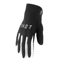 Thor Agile Glove Solid Black/White 2XL