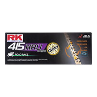 RK 415HRU x 136L U Ring Race Motorcycle Chain Gold 12-413-136GD