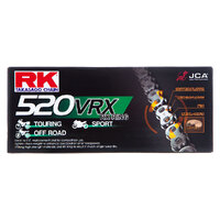 RK 520VRX x 112L RX Ring Motorcycle Chain 12-52R-112