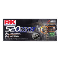 RK 520MXU x 120L U Ring Light Motorcycle Chain 12-52U-120