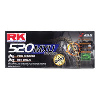 RK 520MXU x 120L U Ring Light Motorcycle Chain Gold 12-52U-120GD