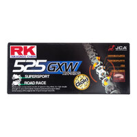 RK 525GXW x 120L XW Ring Motorcycle Chain Gold RL 12-55W-120GD