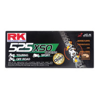 RK 525XSO x 120L X Ring Motorcycle Chain Gold RL 12-55X-120GD