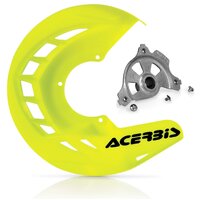 Acerbis X-Brake Disc Cover & Mount Flo Yellow SX SXF 03-14 EXC EXC-F 03-15