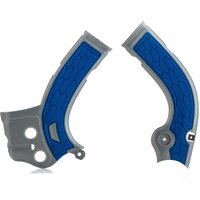 Acerbis X-Grip Frame Guards YZ250F 14-16 450 14-15 Silv-Blue