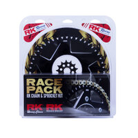 RK Pro Pack Chain & Sprocket Kit Gold/Black 13/49 Suzuki RMZ250 13-23