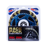 RK Pro Pack Chain & Sprocket Kit Gold/Blue 13/49 Yamaha YZ250F 01-22
