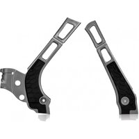 Acerbis X-Grip Frame Guards YZ125 YZ250 two-stroke 05-23 Silver-Black