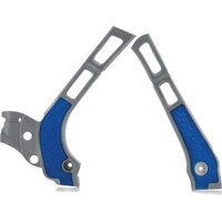 Acerbis X-Grip Frame Guards YZ125 YZ250 two-stroke 05-23 Silver-Blue