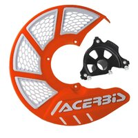 Acerbis X-Brake 2.0 Disc Cover & Black Mount Orange White SX/F 15-23 EXC/F 16-23