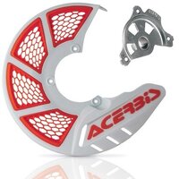 Acerbis X-Brake 2.0 Disc Cover & Mount White Orange SX/F 15-23 EXC/F 16-23
