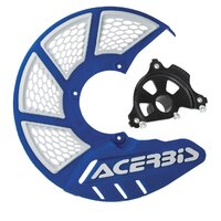 Acerbis X-Brake 2.0 Disc Cover & Black Mount Blue White Yamaha YZ 04-22 YZF 04-13