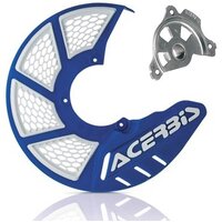 Acerbis X-Brake 2.0 Disc Cover & Mount Blue White Suzuki RMZ250 RMZ450 07-23