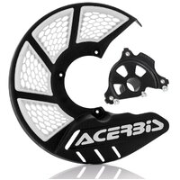 Acerbis X-Brake 2.0 Disc Cover & Black Mount Black White Suzuki RMZ250 RMZ450 07-23
