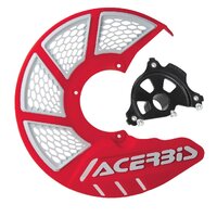 Acerbis X-Brake 2.0 Disc Cover & Black Mount Red White Honda CR CRF 00-23