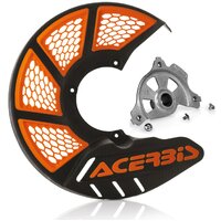 Acerbis X-Brake 2.0 Disc Cover & Mount Black Orange SX/F 03-14 EXC/F 03-15