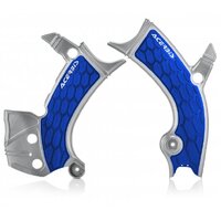 Acerbis X-Grip Frame Guards YZ250F 19-23 450 18-22 Silv-Blue