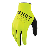 Shot MX Kids Gloves Raw Neon Yellow 4/5