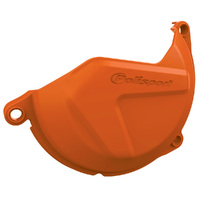 Polisport Plastic Clutch Cover Protector Orange KTM 450EXC-F 500EXC-F 2012-2020