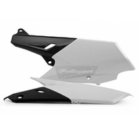 Polisport Side Panels Covers White/Black Yamaha YZ250F YZ450F YZ250FX 2014-2020