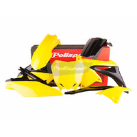 Polisport MX Complete Plastics Kit OEM Yellow Suzuki RMZ250 2010-2018