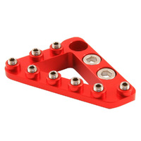 Hammerhead Brake Tip Large Alloy Includes Mounting Hardware Red