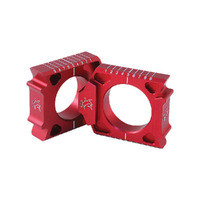 Hammerhead Axle Blocks Kaw KX250-450F 04-22 Suz RMZ250 07-22 RMZ450 05-22 Red