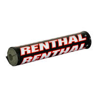 Renthal MX Handlebar Pad Trials 7.5" Black/Red P304