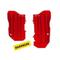 Rtech radiator louvres oversized Honda CRF450R-RX-RWE 17-20 Red
