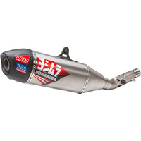 Yoshimura Honda CRF450R 21-23 RS-12 Stainless Slip-On Muffler With Carbon End Cap